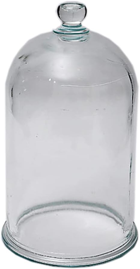 Company BJAR-02 Glass Bell Jar with Knob, 6" Diameter, 11" Height