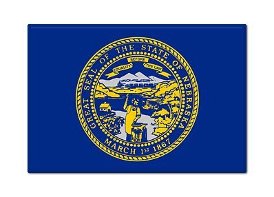 Nebraska State Flag Fridge Magnet #TOP10