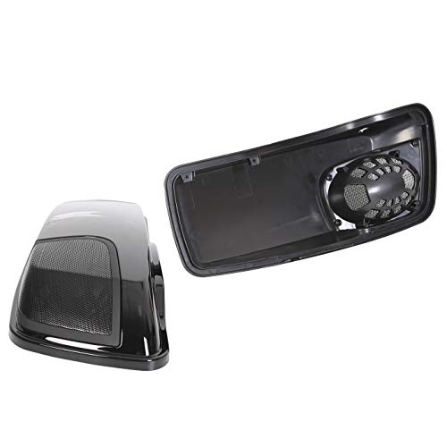 Tapas para alforjas con rejilla para altavoz de 5" x 7" (par), compatibles con Harley Davidson Touring 2014-2023 (FLT, FLHT, FLHTCU, FLHRC, Road King, Road Glide, Street Glide, Electra Glide, Ultra-Classic) miniatura 4