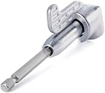 Rocaris 105 Degree Multifunction Right Angle Driver and Screwdriver Drill Attachment with 1/4-inch Hex Quick Change Drive and Magnetic
