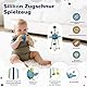 Almaxi Baby Spielzeug ab 6 Monate,5 in 1 Montessori Spielzeug Baby,Motorikspielzeug mit Formensortier- und Stapelspielzeug,Xylophon,Silikon Zugschnur Spielzeug,Stapelbecher,Geschenk Junge Mädchen