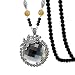 Produktbild FASHION AMA Geschenke für Mama Frau Freundin Tochter Personalisierte Halskette Einfache Halskette Geburtstagsgeschenke für Sie Kleine Veränderungen Bead Gray