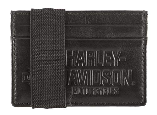 Harley-Davidson Men's Legendary Card Case w/Loop & RFID - Black