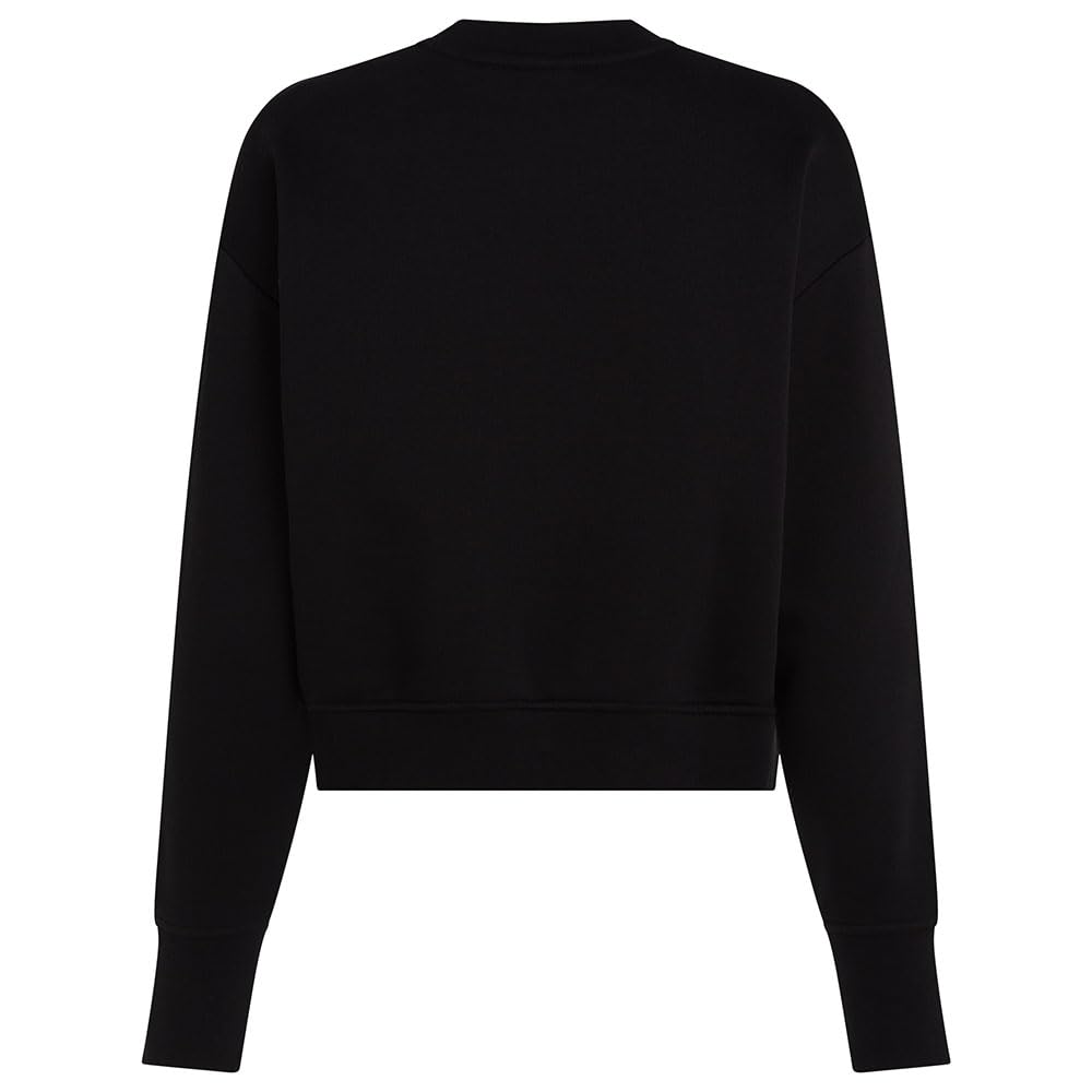 Karl Lagerfeld Jeans, Damskie, Bluza Z Logo Monogramowym, Regular Fit, Czarny, L