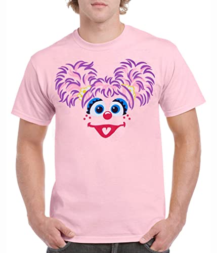 Animation Shops Abby Cadabby Face Adult T-Shirt (Small) Pink