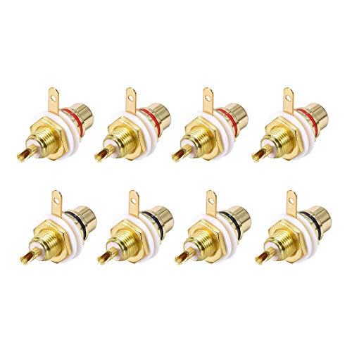 Conectores RCA hembra para panel 8 unidades miniatura 1