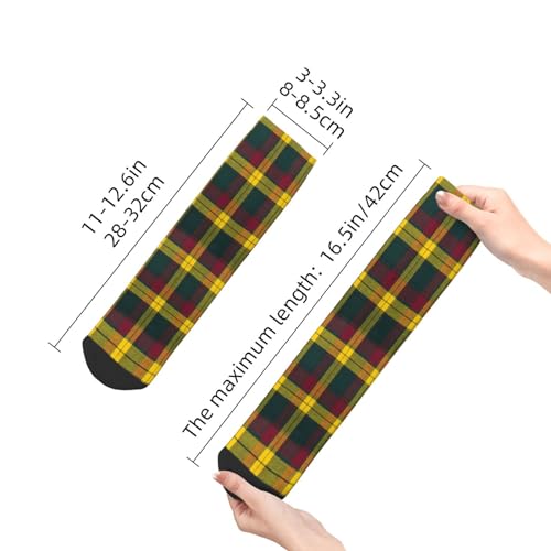 Scottish Tartan Plaid Quarter Athletic Socks For Men Women Sneaker Socks3