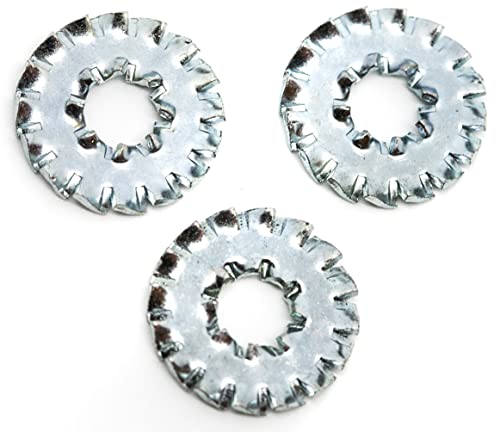 M12 (12mm) Serrated Shakeproof Washer Lock Washers Internal And External Teeth Zinc Plated Spring Steel DIN 6798DD (Pack of 20) C05D/1