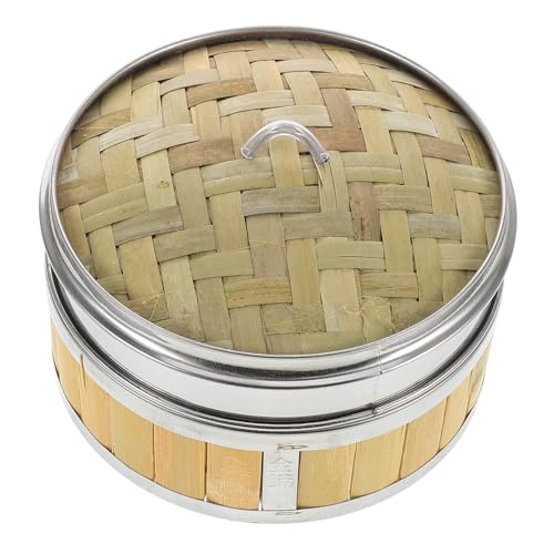 Cabilock Vegetable Steamer Basket Steamer with Lid for Cooking Dumplings Bao Buns Seafood Fish and Vegetables for Home Commercial Use