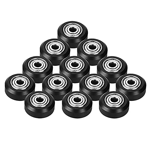 Lysee 3D Printer Parts & Accessories - 13Pcs POM Pulley, Idler Pulley with Bearing 5mm Bore, Suitable for CNC 3D Printer Accessories - (Color: Black)