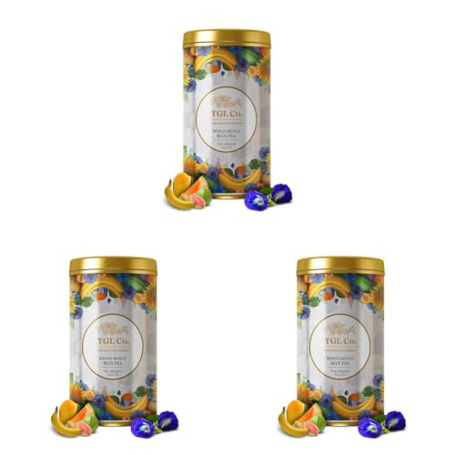 Image of TGL Co.Mogo Mogo Blue Pea Tea (50G Tin)|Rich in Anti Oxidant | Refreshing | No Artificial flavor | Improve Digestion (Pack of 3)
