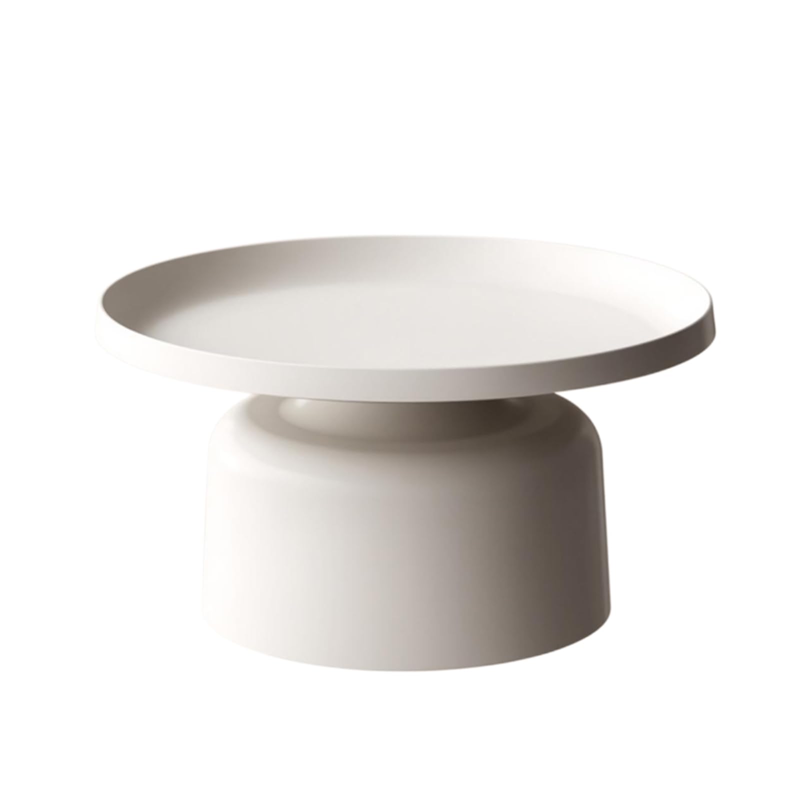 Canapé table d'appoint bicolore 75cm de hauteur en métal résistant et compact