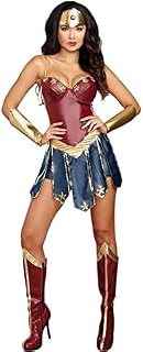 Disfraz De Cosplay De Maravilla De Halloween Para Mujer Disfraz De Cuero De PU De League Of Legends Uniforme De Gladiador Traje De Superhéroe Supermujer Vestido Elegante