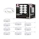 Paulmann 99995 LED Einbauleuchte 3-Step-Dim 10er-Pack schwenkbar 82mm 70° 10x4,8W 10x450lm 230V 3000K Weiß matt