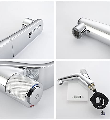 Robinets de bassin salle de bain mélangeur laiton chrome eau chaude cuisine sur pont