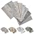 100 Pieces Peel and Stick backsplash 3 x 6 Inches 3D Light Rustic PVC Composite Wall Tile Stick on Backsplash Tile for Kitchen Bathroom, Laundry Room, Fireplace