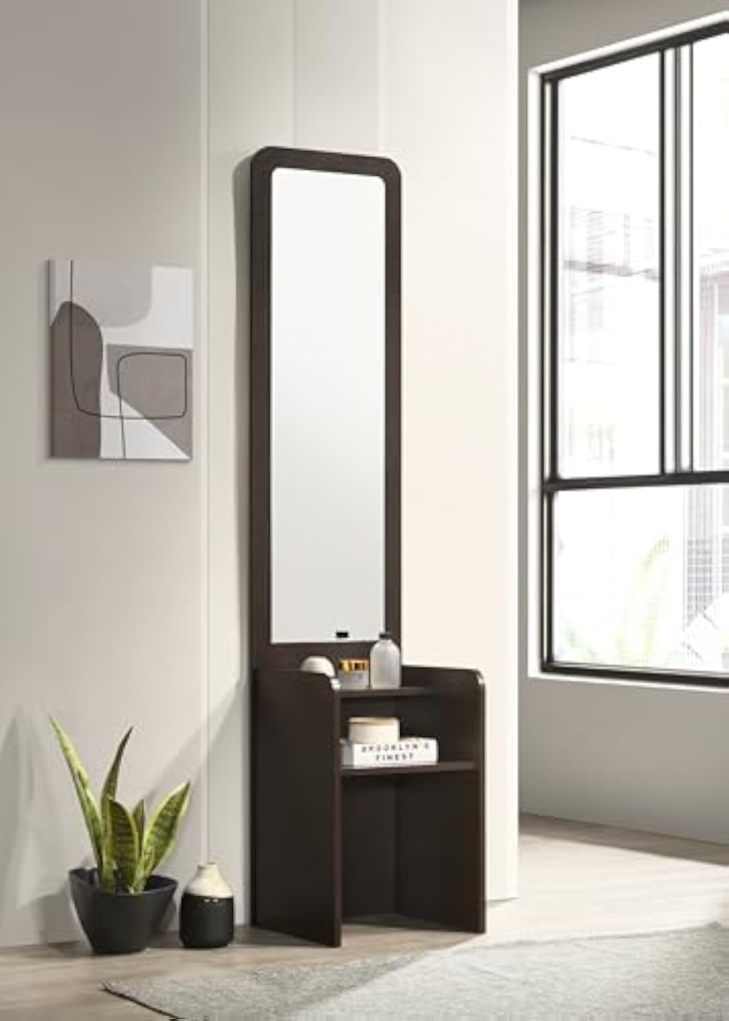 Zeus Engineered Wood Dressing Table with Mirror