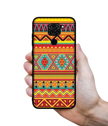 Image of Artistic Rangoli Design Premium 2D Printed Metal Back Case Cover for Mi Redmi Note 9 4G