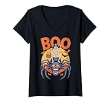 Photo Gallery donna costume da ragno spettrale su boo spider halloween maglietta con collo a v Photo Gallery donna costume da ragno spettrale su boo spider halloween maglietta con collo a v