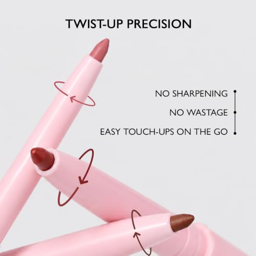 Image of Kiro Shape & Define Lip Liner - Cherry Mocha, 0.3 g | Waterproof, Smudge-Proof & Transfer-Proof Retractable Lip Liner, Defines, Contours & Overlines Lips