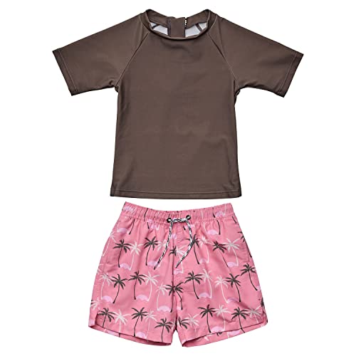 Snapper Rock Boys' Palm Paradise Sustainable Ss Swim Set (Infant/Toddler)