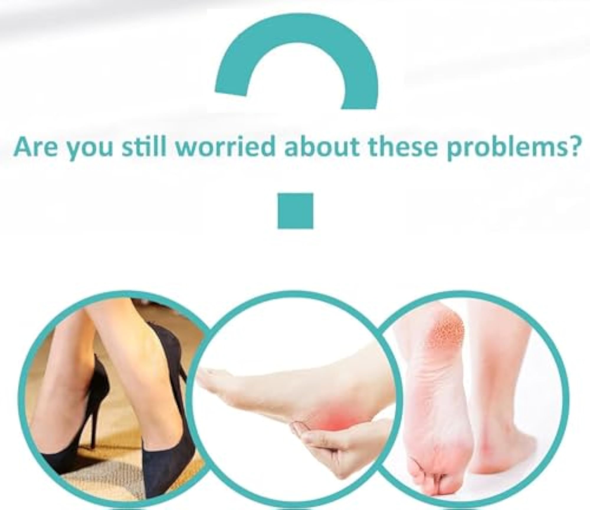 Gel Silicone Heel Cups for Pain Relief, 1 Pair