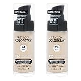 2 x Revlon Colorstay Pump 24HR Make Up SPF15 Comb/Oily Skin 30ml - Natural Beige