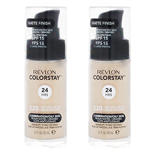 Revlon Colorstay anti brillance fond de teint Natural Beige pour peaux grasses