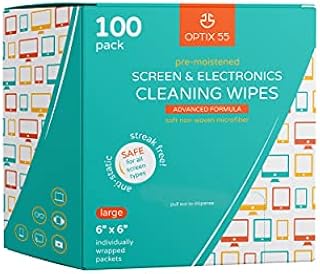 Screen & Electronic Cleaning Wipes | Pre-Moistened Individual Wrapped (6