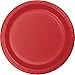 Creative Converting 791031B dotyk koloru 240-liczba okrągłe małe / deserowe papierowe talerze, plastik, klasyczny czerwony