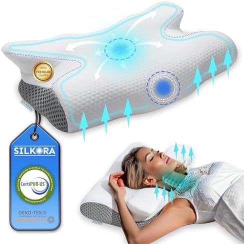 Super Almohada Cervical y de Cuello 2en1 Premium Ergonómica Antir...