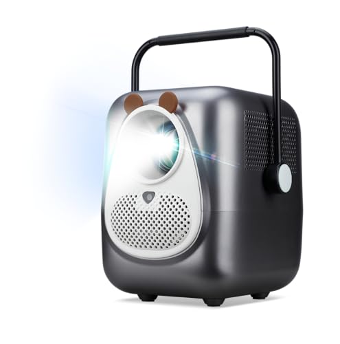 AOpen QF23s Powered by Acer Projecteur LED LCD, 1080p Full HD (1920 x 1080 Pixels), 6500 LED lumens, Contraste 1000:1, Keystone, 2 Haut-parleurs de 3 W, HDMI (HDCP), Wi-FI, Argent, Portable/Mobile