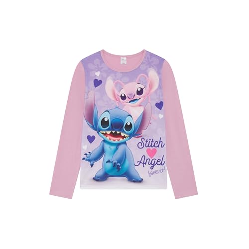 Disney Lilo & Stitch 2-teiliges Mädchen-Schlafanzug-Set mit Stich und Engel, Flieder, Alter 5–12 Jahre, mehrfarbig, 9-10 Years – Ansicht 2