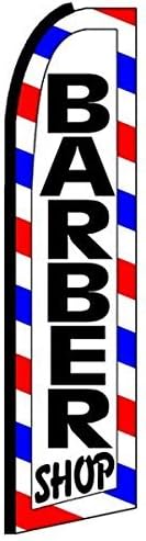 Generic Barber Shop Swooper Feather Flag