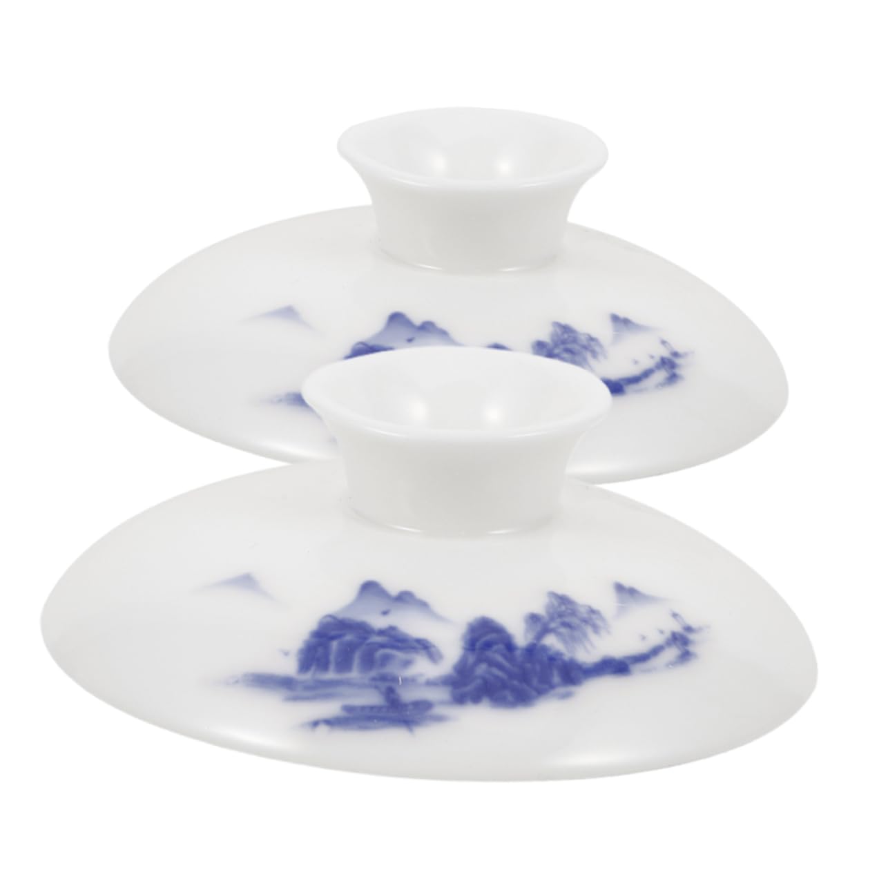 2kawałki Ceramiczna Pokrywka Do Filiżanki Herbaty Retro Osłona Kubek Wodoodporna Pokrywa Filiżankę Elegancki Dodatek Do Zestawu Herbacianego