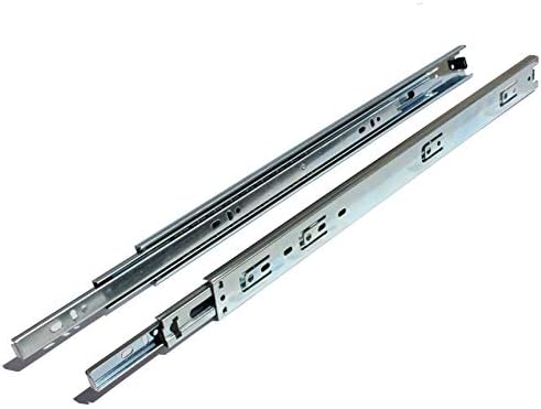 GlideRite - 1635-Z (5 Pair Pack) 16-inch 70 lb. Full Extension Ball Bearing Drawer Slides with 1" Over-Travel
