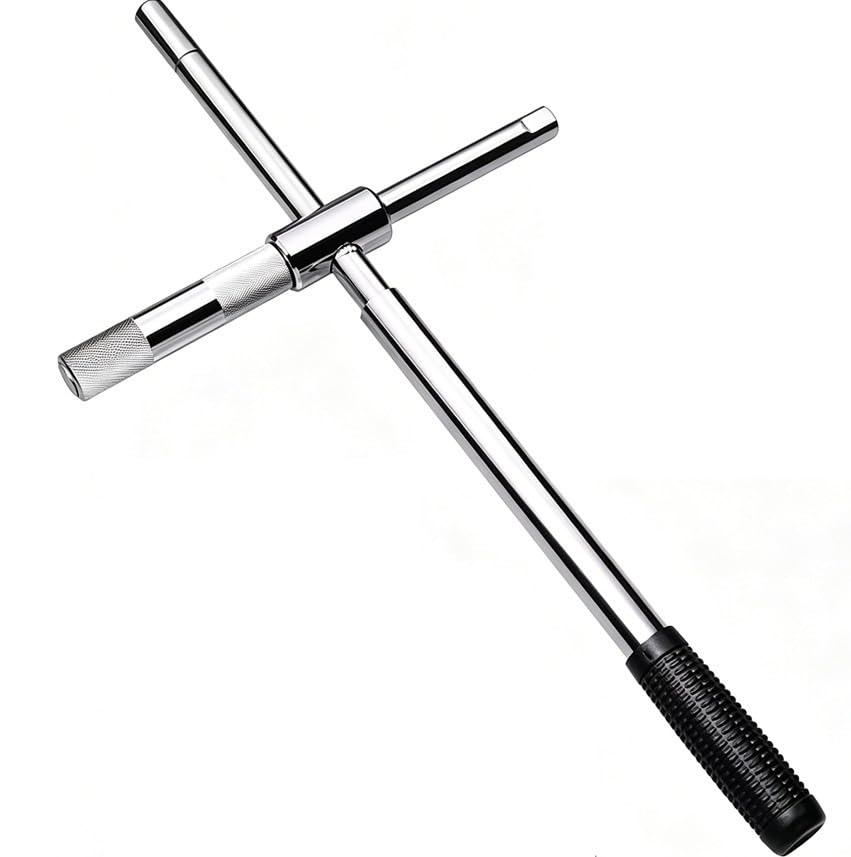 Chave de Roda Cruz Profissional 17-19-21-23mm em Aço Ferramenta Automotiva para Troca de