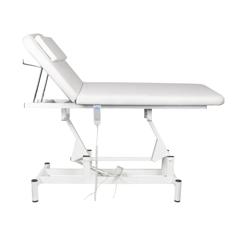 ACTIVESHOP Lettino massaggiante elettrico con 1 motore 079 bianco