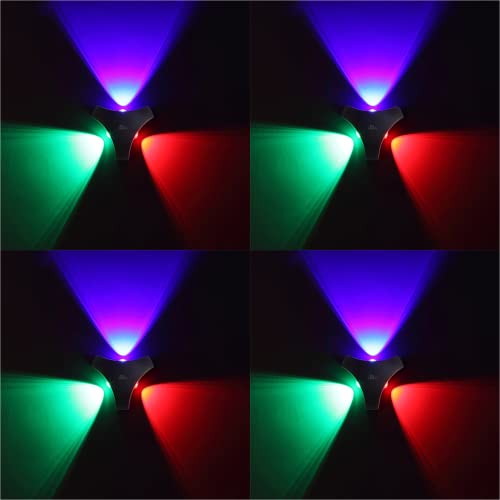 Image of Murphy 6-Watt 3 Way Up Down Outdoor LED Wall Light with Aluminium IP65 Grade Waterproof Body (Multi Color, Pack of 4)