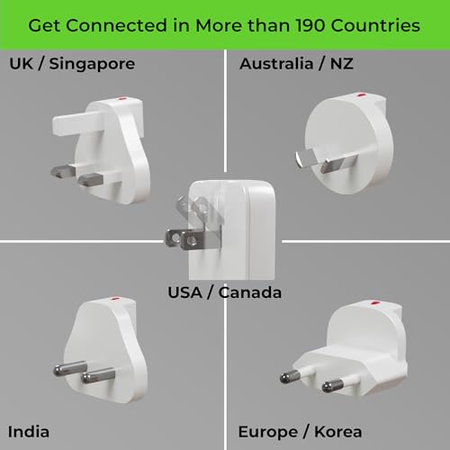Image of UltraProlink 67W Slimmest GaN Universal Charger Adapter |6 in 1 Travel Adapter with 2 USB C Ports |Compatible for Type-C Port Based laptops, Tablets & mobiles | Type C Cable | UM1200