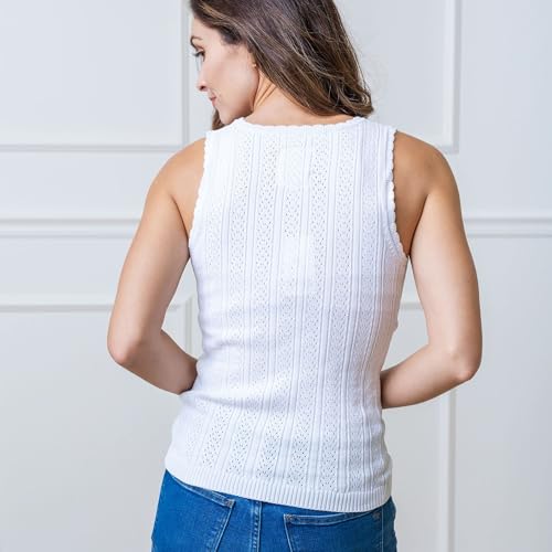 Image of Hope & Henry Women's V-Neck Sweater Tank