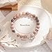 UYVPAER Pulsera Con Colgante De Caballo De Piedra Natural Rosa Imagen de UYVPAER Pulsera Con Colgante De Caballo De Piedra Natural Rosa