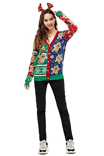Women Ugly Christmas Hoodie for Adult Men`s Unisex Xmas Hooded Sweater Pullover for Party Festive3