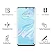 PULEN for Huawei (P30 Pro) Screen Protector,HD Clear 3D Full Screen Coverage Anti-Fingerprints 9H Hardness Tempered Glass for Huawei P30 Pro 2019,6.47'' (Black)