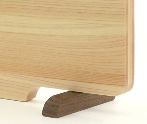 Planche à découper hinoki 22cm évite l'usure des couteaux avec support - 5