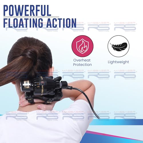 Image of Professional Electric Head Massager - Deep Tissue Scalp Relaxer with Floating Vibration Tech | Stress Relief for Migraines & Hair Growth | Dual Speed, Ergonomic Handheld Design (Black)