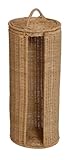 in Handarbeit hergestellt WC-Rollenhalter/Ersatzrollenhalter aus Rattan (Honig) DE