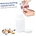 HOLIDYOYO 20pcs Portable Pill Durable Capsule Holder with Unique Design for and Organization of for Travel and Home Use