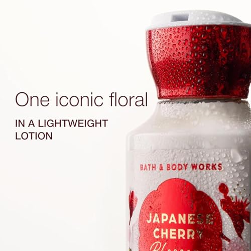 Image of Bath & Body Works Japanese Cherry Blossom Body Lotion (Shea Butter + Coconut Oil) | 24Hr Moisture | 236 ml / 8 fl oz | Fragrance - Botanicals & Blooms | Gender - Women