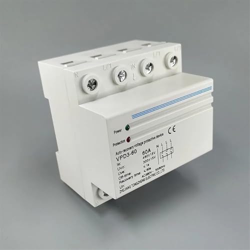 Relais de protection triphasé 60A contre les surtensions et sous-tensions 380V